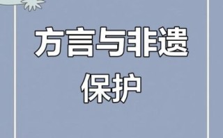 非物质文化遗产方言（方言保护传承方法与新手入门）