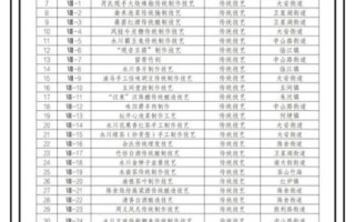 非物质文化遗产示例（非物质文化遗产示例清单）