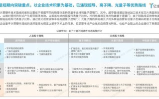 量子计算技术国内（量子计算国内企业最新排名）