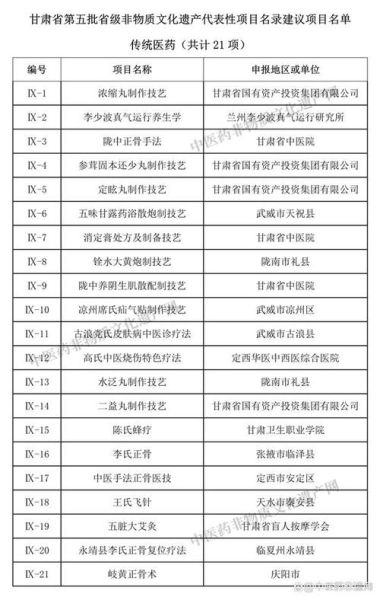 传统医药非物质文化遗产（传统医药非物质文化遗产包括哪些项目）-第2张图片-八三百科