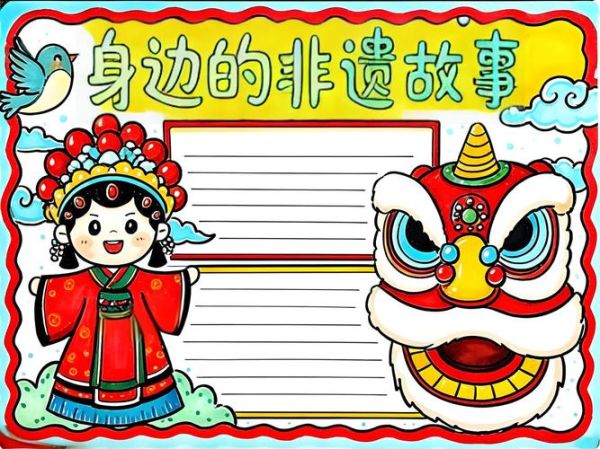 非物质文化遗产 小报（小学生非遗手抄报一等奖怎么画）-第3张图片-八三百科