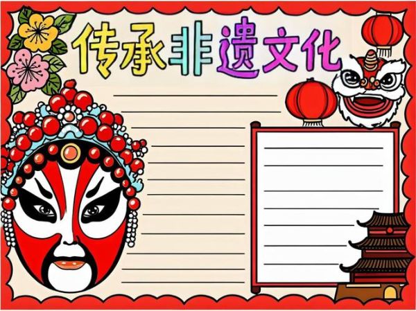 非物质文化遗产是小报（小学生非遗手抄报简单又漂亮怎么做）-第1张图片-八三百科